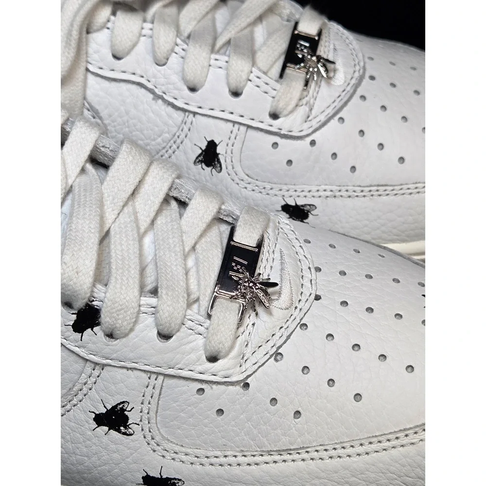 Nike Air Force 1 Low Premium House Fly‎ White Black IM3081-100 Mens 9.5 Sneakers